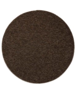 Tapis bouclé Rond Lush - marron - overzicht boven