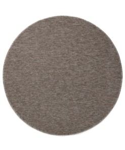 Tapis bouclé Rond Lush - taupe - overzicht boven