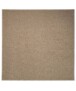 Tapis bouclé Carré Lush - beige - overzicht boven, thumbnail