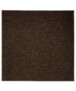 Tapis bouclé Carré Lush - marron - overzicht boven, thumbnail