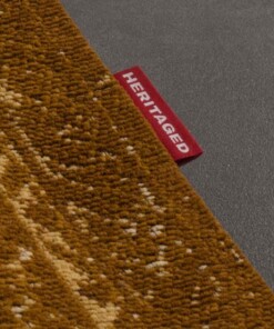 Tapis vintage - Nomad - jaune moutarde - close up, thumbnail Tapis vintage - Nomad - jaune moutarde - close up, thumbnail