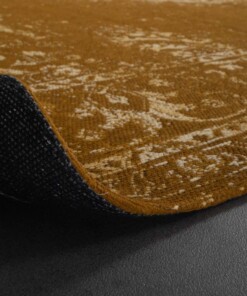 Tapis vintage - Nomad - jaune moutarde - close up, thumbnail Tapis vintage - Nomad - jaune moutarde - close up, thumbnail