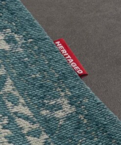 Tapis vintage - Nomad - bleu gris - close up, thumbnail Tapis vintage - Nomad - bleu gris - close up, thumbnail