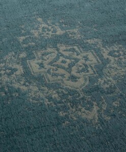 Tapis vintage - Nomad - bleu gris - close up, thumbnail Tapis vintage - Nomad - bleu gris - close up, thumbnail