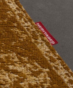 Tapis vintage - Traditions - jaune moutarde - close up, thumbnail Tapis vintage - Traditions - jaune moutarde - close up, thumbnail