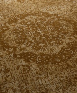 Tapis vintage - Traditions - jaune moutarde - close up, thumbnail Tapis vintage - Traditions - jaune moutarde - close up, thumbnail