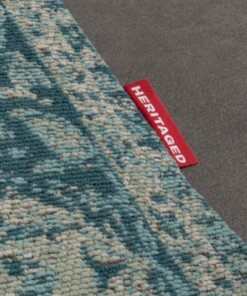 Tapis vintage - Traditions - bleu gris - close up, thumbnail Tapis vintage - Traditions - bleu gris - close up, thumbnail