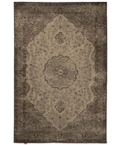 Tapis vintage - Village - gris - overzicht boven