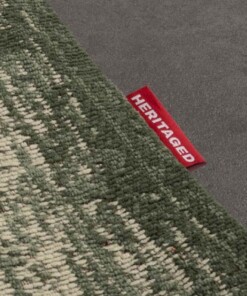 Tapis vintage - Village - vert - close up, thumbnail Tapis vintage - Village - vert - close up, thumbnail