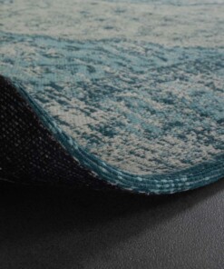 Tapis vintage - Village - bleu gris - close up, thumbnail Tapis vintage - Village - bleu gris - close up, thumbnail