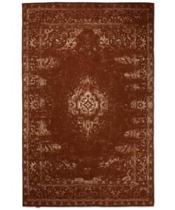 Tapis vintage - Nomad - marron rouille - overzicht boven