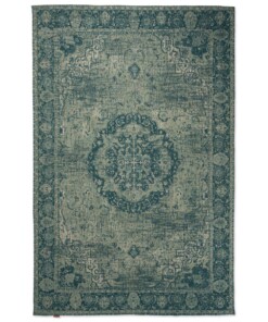 Tapis vintage - Traditions - bleu gris - overzicht boven