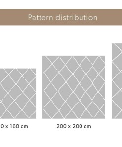 Tapis poils longs Carré losange Artisan - blanc/noir Tapis poils longs Carré losange Artisan - blanc/noir