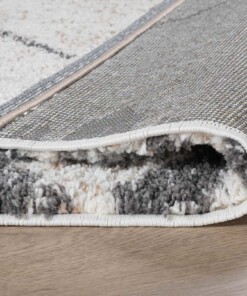 Tapis de couloir poils longs berbère Artisan - blanc/gris - close up vouw, thumbnail Tapis de couloir poils longs berbère Artisan - blanc/gris - close up vouw, thumbnail