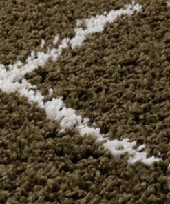 Tapis poils longs losange Habitat - vert olive/blanc - close up materiaal, thumbnail Tapis poils longs losange Habitat - vert olive/blanc - close up materiaal, thumbnail