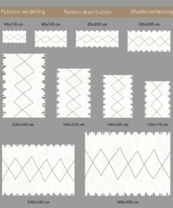 Tapis de couloir poils longs berbère Artisan - blanc/gris Tapis de couloir poils longs berbère Artisan - blanc/gris