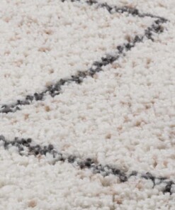 Tapis poils longs Carré berbère Artisan - blanc/gris - close up materiaal, thumbnail Tapis poils longs Carré berbère Artisan - blanc/gris - close up materiaal, thumbnail