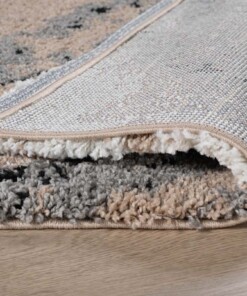 Tapis poils longs Carré marbre Artisan - beige - close up vouw, thumbnail Tapis poils longs Carré marbre Artisan - beige - close up vouw, thumbnail