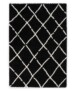 Tapis poils longs losange Artisan - noir/blanc - overzicht, thumbnail