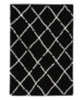 Tapis poils longs losange Habitat - noir/blanc - overzicht, thumbnail