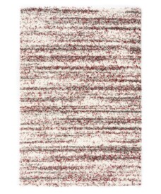 Tapis de couloir poils longs rayé Artisan - gris/rouge - overzicht, thumbnail
