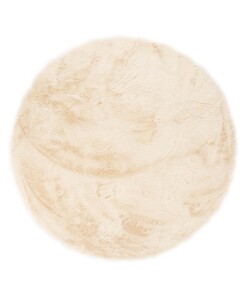 Tapis Rond moelleux poils longs - Comfy Plus - Crème - overzicht