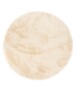 Tapis Rond moelleux poils longs - Comfy Plus - Crème - overzicht, thumbnail