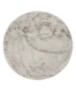 Tapis Rond moelleux poils longs - Comfy Plus - gris clair - overzicht, thumbnail