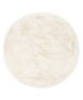 Tapis Rond moelleux poils longs - Comfy Plus - blanc - overzicht, thumbnail