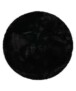 Tapis Rond moelleux poils longs - Comfy Plus - noir - overzicht, thumbnail