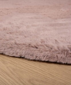 Tapis Rond moelleux poils longs - Comfy Plus - rose - close up zijkant, thumbnail Tapis Rond moelleux poils longs - Comfy Plus - rose - close up zijkant, thumbnail