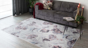 Tapis fleurs