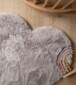 Tapis Coeur moelleux - Fluffy gris clair - overzicht sfeer, thumbnail