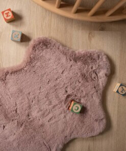 Tapis enfant mouton moelleux - Fluffy rose - overzicht sfeer