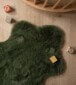 Tapis enfant mouton moelleux - Fluffy vert olive - overzicht sfeer, thumbnail