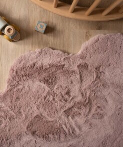 Tapis nuage moelleux - Fluffy rose - close up zijkant