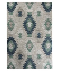 Tapis d'extérieur Aztek - Verano gris/menthe - overzicht boven