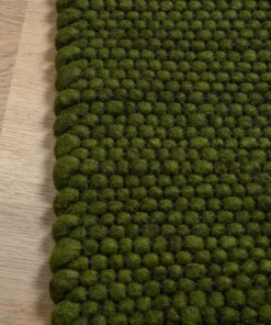 Tapis en laine Lett - vert - close up, thumbnail Tapis en laine Lett - vert - close up, thumbnail