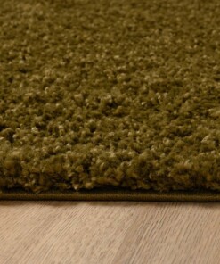 Tapis Carré poils longs Shaggy Trend - vert olive - close up, thumbnail Tapis Carré poils longs Shaggy Trend - vert olive - close up, thumbnail