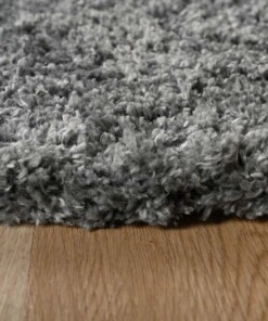 Tapis de couloir poils longs - Shaggy Confort gris - close up hoek