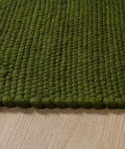 Tapis en laine Lett - vert - close up, thumbnail Tapis en laine Lett - vert - close up, thumbnail