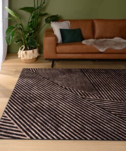 Tapis design lavable - Moderna noir/or - sfeer