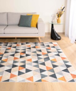 Tapis Géométrique lavable - Moderna vert/jaune - sfeer, thumbnail