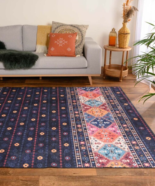 Tapis Kilim lavable - Moderna multicolore - sfeer