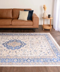 Tapis persan lavable - Moderna bleu - sfeer