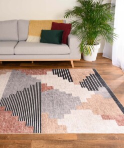 Tapis rétro lavable - Moderna marron - sfeer