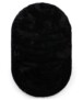 Tapis moelleux ovale - Comfy Plus - noir - overzicht boven, thumbnail