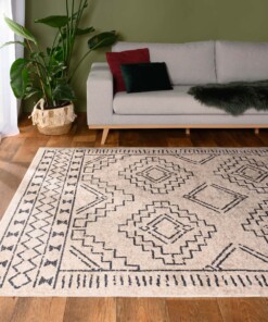 Tapis lavable - Moderna Crème/noir - sfeer