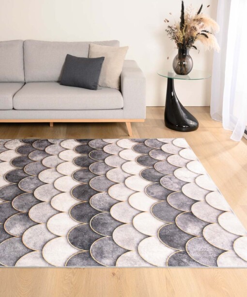 Tapis lavable - Moderna gris - sfeer