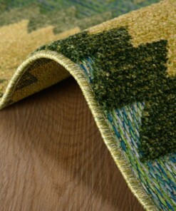 Tapis d'extérieur Aztek - Verano bleu/vert - close up zijkant, thumbnail Tapis d'extérieur Aztek - Verano bleu/vert - close up zijkant, thumbnail